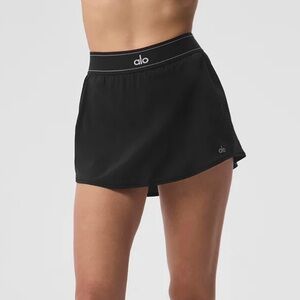 Alo Match Point Tennis Skirt Black Size Small